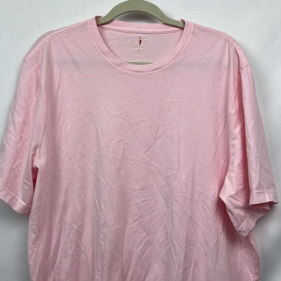 J. Crew Ci166 Pink Broken in Tall Crewneck Cotton T-shirt NWOT size XL - Picture 2 of 10
